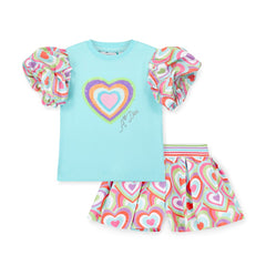 ADEE Emma Heart Print Short Set
