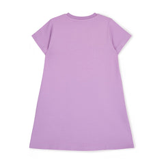 ADEE Evangeline Heart T-Shirt Dress Violet