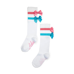 ADEE Edith Bow Ribbon Knee High Socks