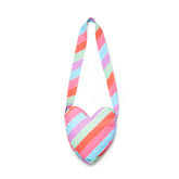 ADEE Etta Stripe Heart Shape Bag