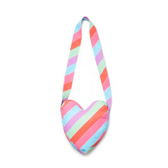 ADEE Etta Stripe Heart Shape Bag