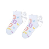 ADEE SASHA Initial Print Ankle Socks