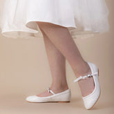 SOPHIE Leather with Satin Bow Shoes