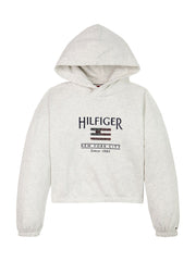 HILFIGER Girls Sequins Flag Hoodie Snow White