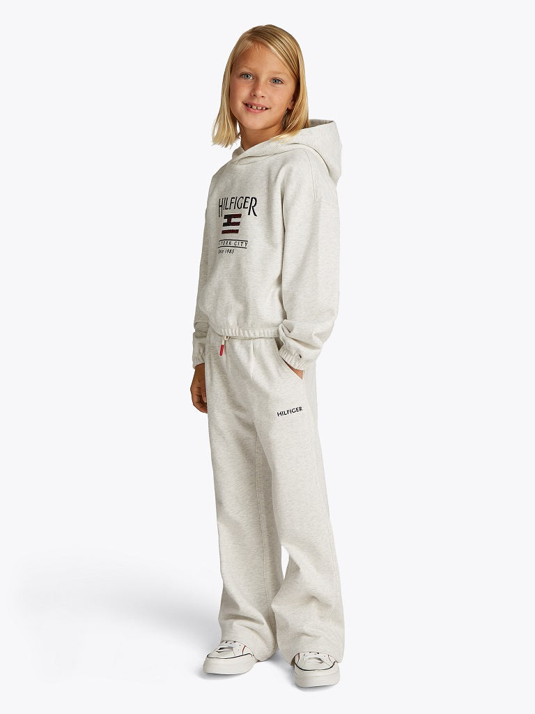 HILFIGER Girls Sequins Flag Hoodie Snow White HILFIGER Girls Sequins Flag Hoodie Snow White