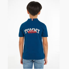TOMMY HILFIGER Graffiti Logo Polo Shirt