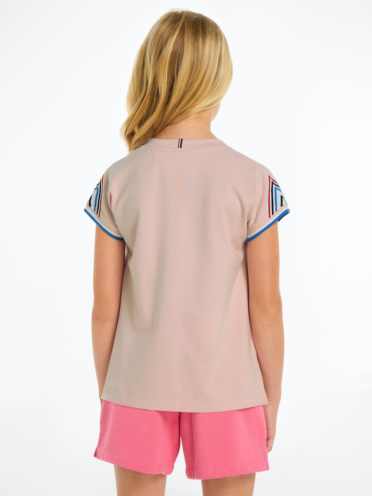 TOMMY HILFIGER Shoulder Stripe T-Shirt TOMMY HILFIGER Shoulder Stripe T-Shirt