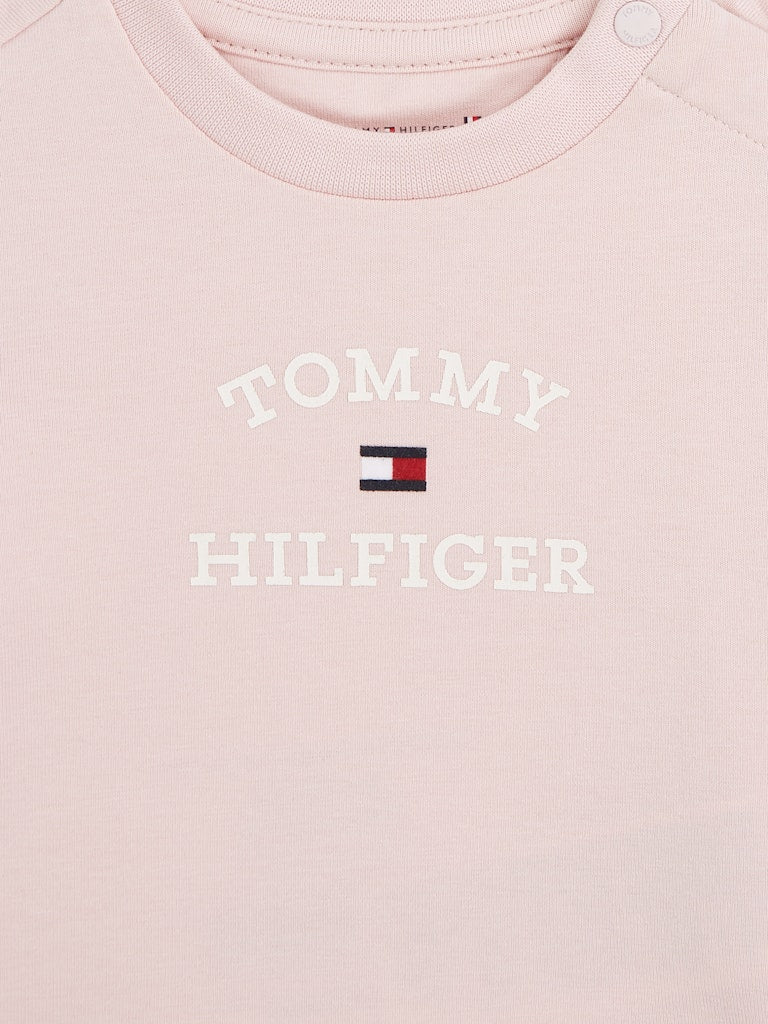 TH Baby Logo Short Set Pink TH Baby Logo Short Set Pink