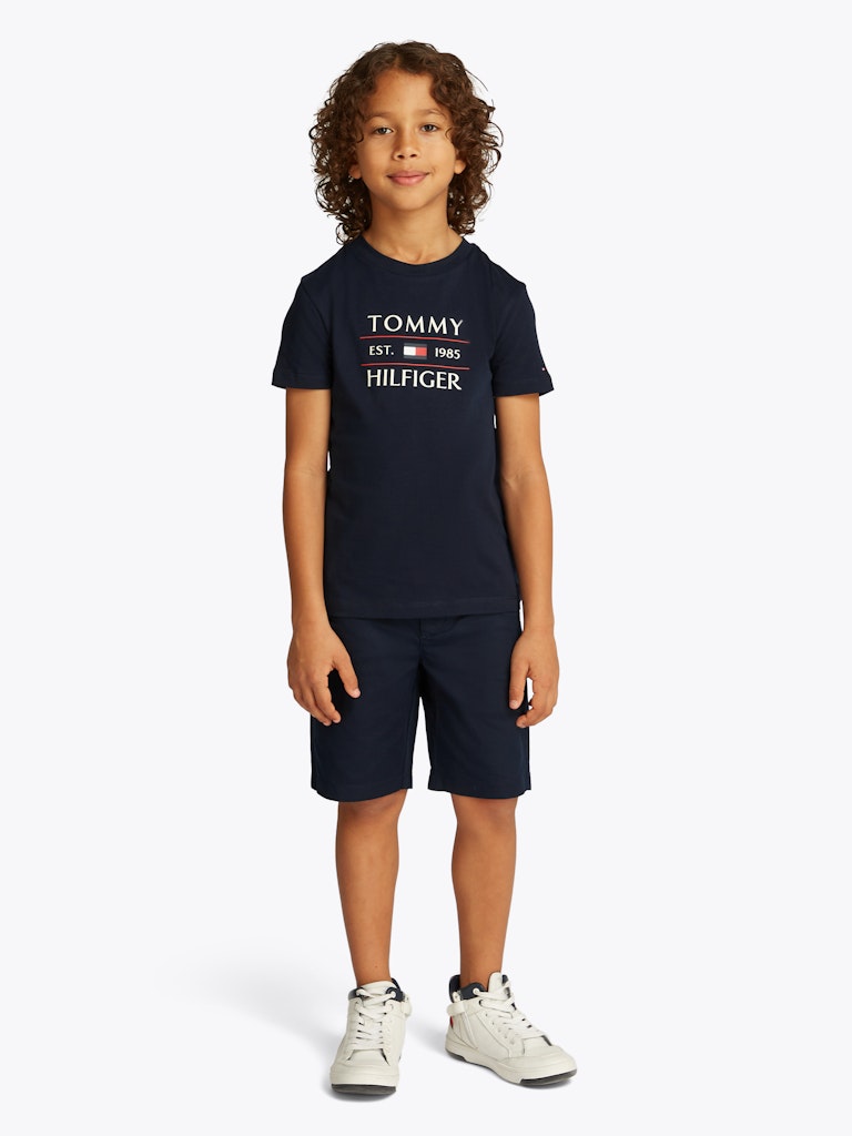 TOMMY FLAG HILFIGER T-Shirt Navy TOMMY FLAG HILFIGER T-Shirt Navy