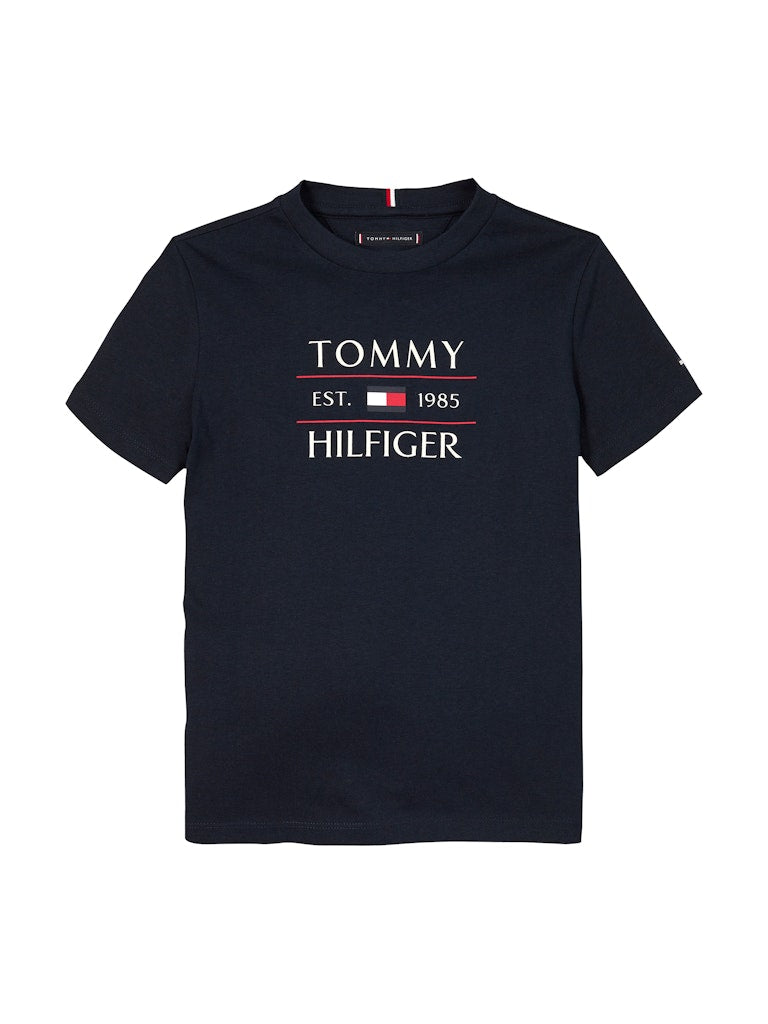 TOMMY FLAG HILFIGER T-Shirt Navy