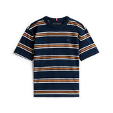 TOMMY HILFIGER Kids Cotton Stripe T-Shirt Navy