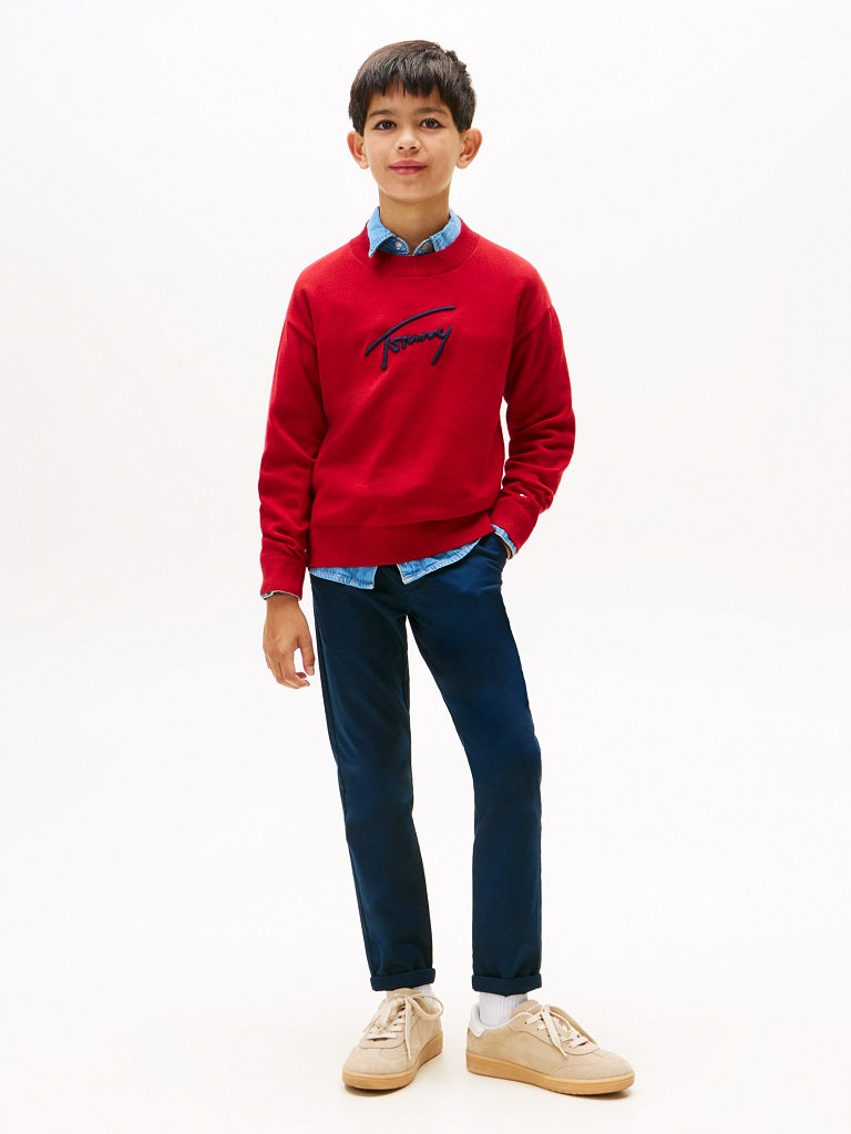 TOMMY HILFIGER Kids 1985 Chino Pants Dark Navy TOMMY HILFIGER Kids 1985 Chino Pants Dark Navy