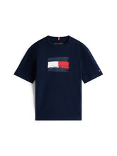 TOMMY HILFIGER Kids Flag Archive T-Shirt Navy