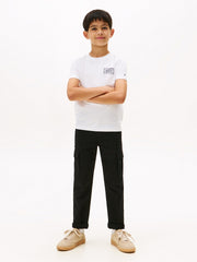 TOMMY HILFIGER Kids Varsity Print T-Shirt White