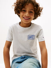 TOMMY HILFIGER Kids Varsity Print T-Shirt Grey