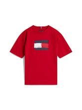 TOMMY HILFIGERKids Flag Archive T-Shirt Red