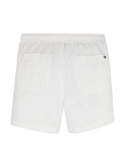 TOMMY HILFIGER White Linen Shorts