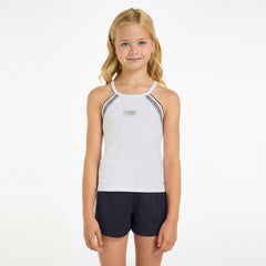 ommy Hilfiger Girls 1985 track logo ribbed tank top