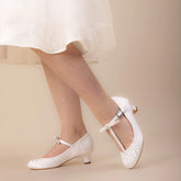 VICKIEGirls Satin Diamante Shoes