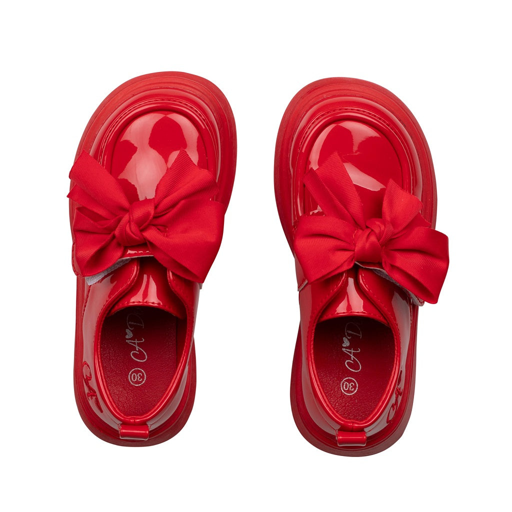 ADEE Mary Bow Shoe Red ADEE Mary Bow Shoe Red
