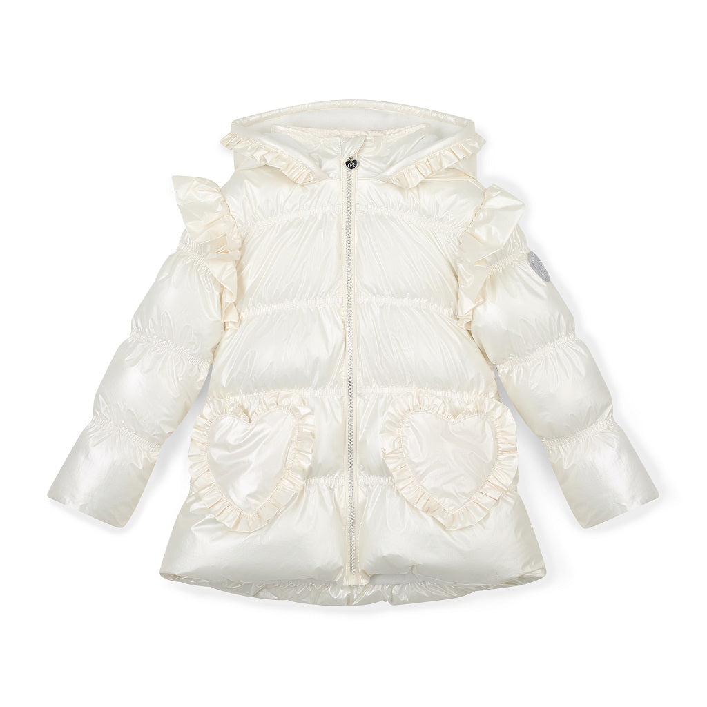 ADEE Liliana Padded Jacket with Frill Heart Pockets