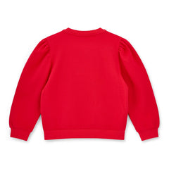 ADEE Luna Bow Flare Tracksuit Red