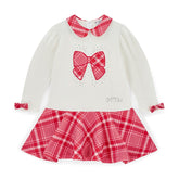 ADEE Lottie Check Bow Dress