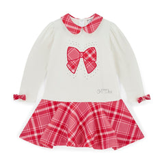 ADEE Lottie Check Bow Dress