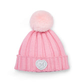 ADEE Mallory Pom Pom Knitted Hat Pink