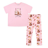 ADEE Mimi Short Sleeve Legging Set Pink