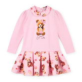 ADEE Meadow Bear Print Mix Dress