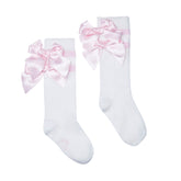ADEE Maeve Knee High Double Bow Socks