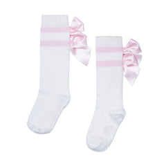 ADEE Maeve Knee High Double Bow Socks