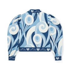 ADEE Lizzy Swirl Print Bomber Jacket