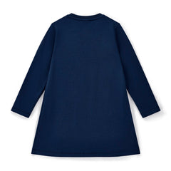 ADEE Lotus Jersey Handbag Dress Navy