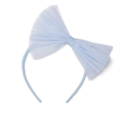 ADEE Lennon Tulle Bow Hairband Blue