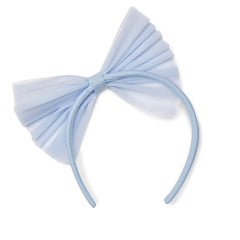 ADEE Lennon Tulle Bow Hairband Blue
