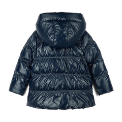 ADEE BTS The Luna padded jacket features cute heart shaped pockets on the front and diamante badge on one sleeve. Complete with full hood and branded zip fastening. Navy