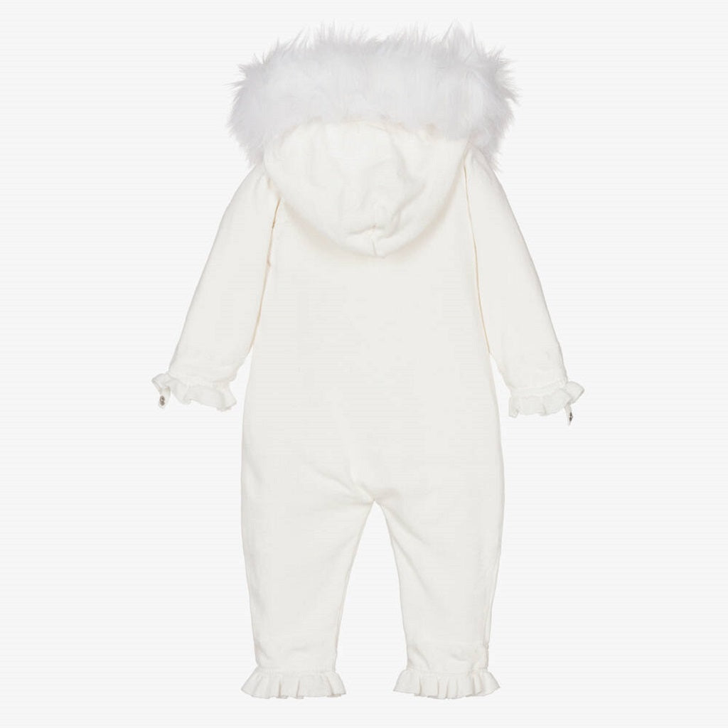 Mini Knitted Heart Fairisle Zip Romper Mini Knitted Heart Fairisle Zip Romper