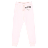 Moschino Kids Logo Print Joggers Pink