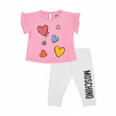 Baby Moschino Sequin Heart T-Shirt Legging Set