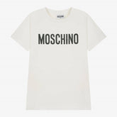 Moschino Logo T-Shirt Dress Ivory