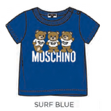 Baby Moschino Teddy Friends T-Shirt Surf Blue