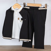 Mayoral Baby Boys Smart Trouser Set in premium viscose blend. Features soft, breathable fabric with secure zipper closure for effortless dressing