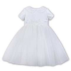 070108 Ballerina Length Dress White | Kizzies