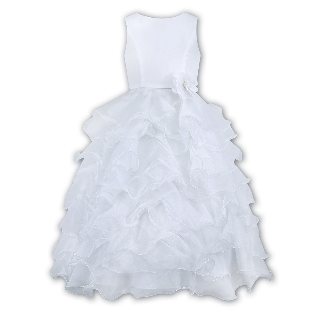 Ceremonial Ankle Length Dress 071040 White - Kizzies, Dresses - Childrens Wear