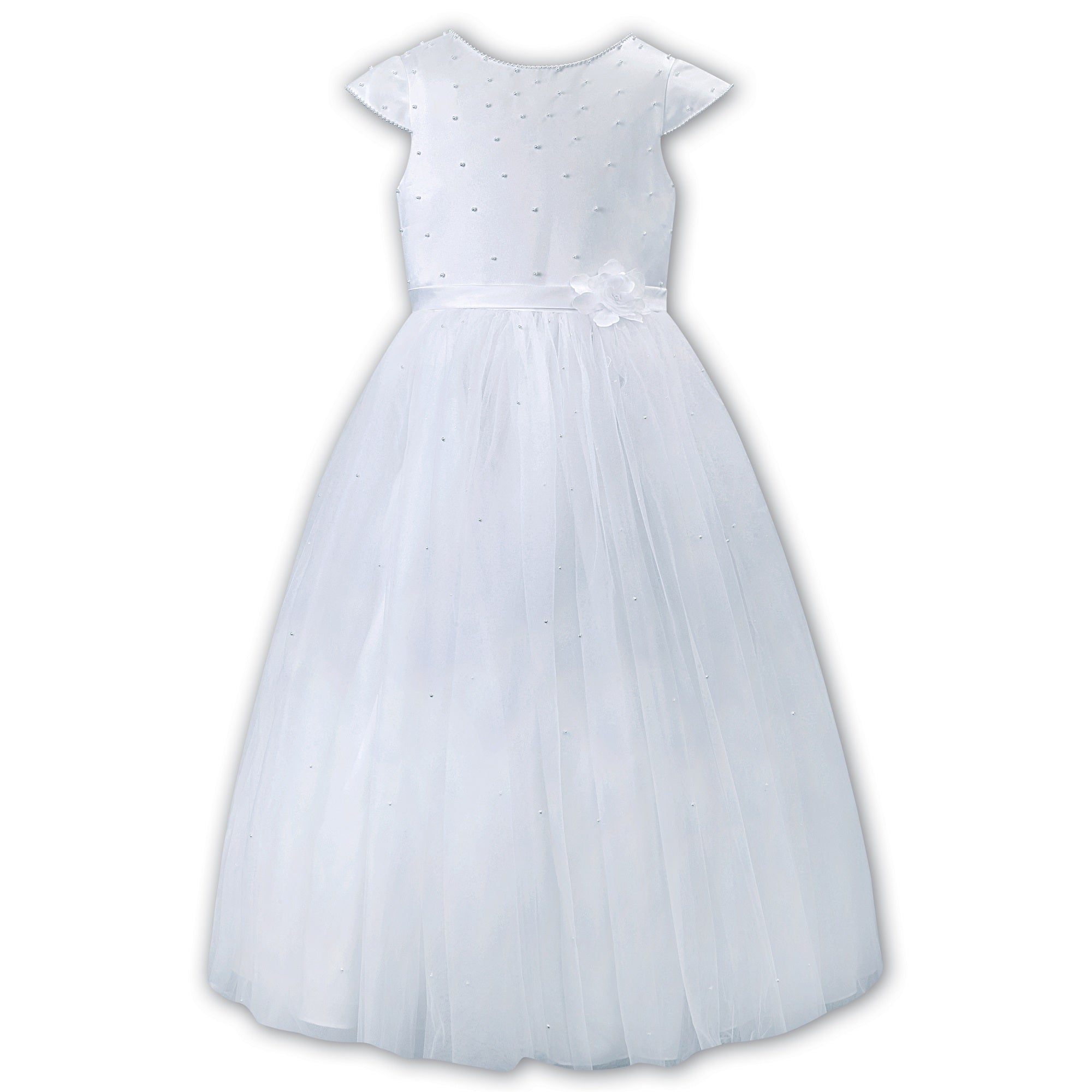 Sarah Louise 090060R Ankle Length Dress White - Kizzies