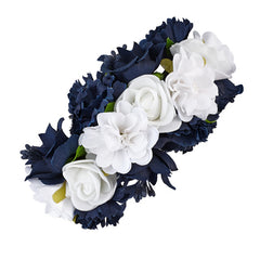 Girls Navy Flowers Headband - Kizzies, Headbands - Childrens Wear