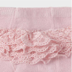 Baby Girls Rose Pink Ruffle Tights