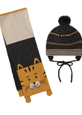 Mayoral Baby Boys Hat Scarf Set Ochre